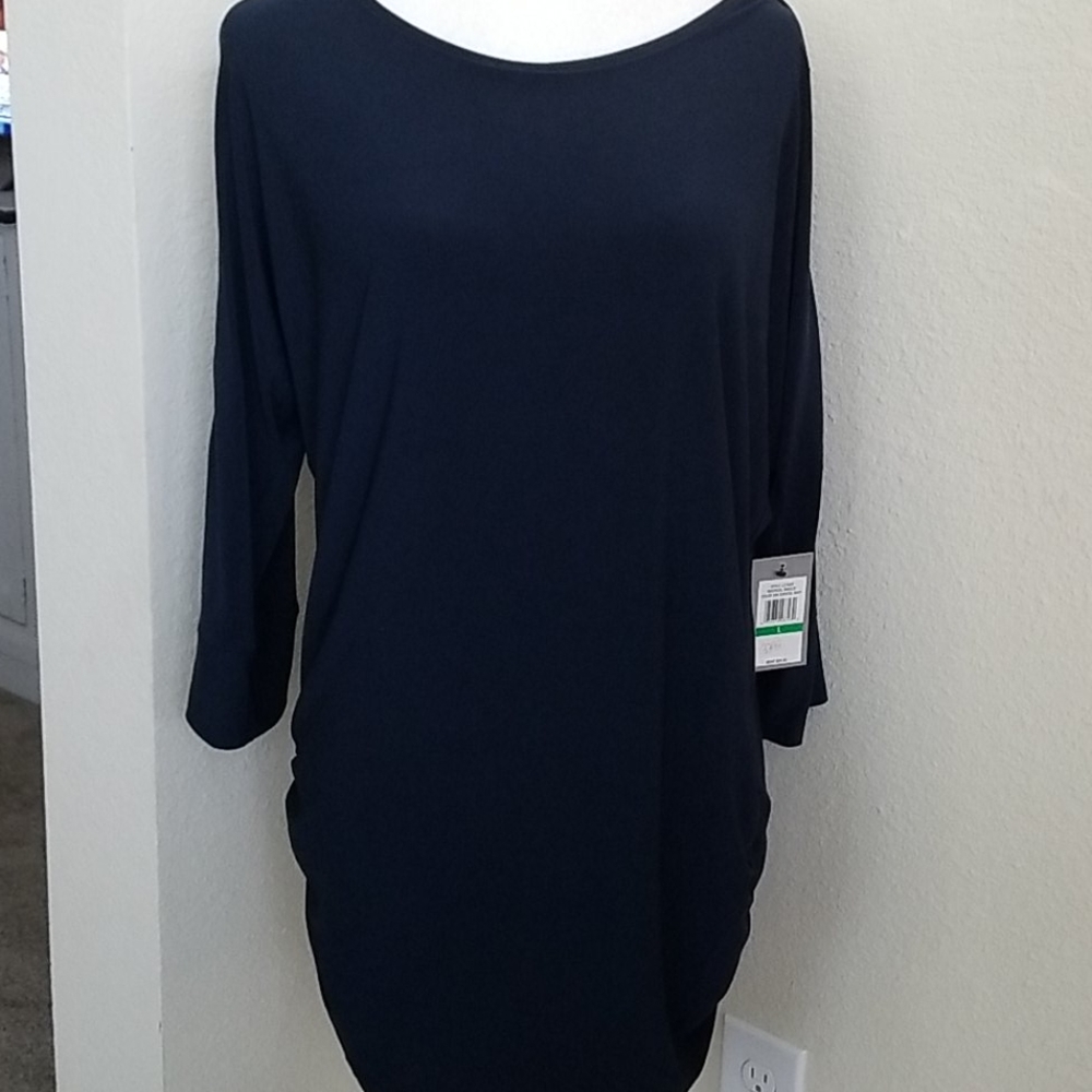 CHAUS NWT TUNIC COLD-SHOULDER TOP